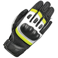 Oxford RP-6S Leather Gloves - Black / White / Fluo Yellow