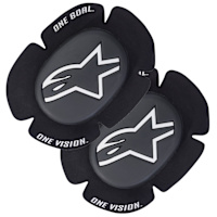 Alpinestars GP Sport Evo Knee Sliders - Black / White