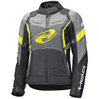 Held Ladies Baxley Textile Jacket - Black / Fluo Yellow