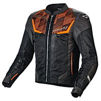Macna Orcano Textile Jacket - Orange / Black