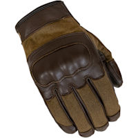 Merlin Glenn Textile / Leather Gloves - Brown