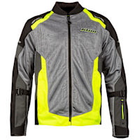 Klim Induction V4 Textile Jacket - Hi Vis / Monument Grey