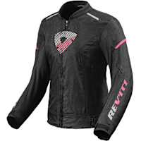 Rev'it Ladies Sprint H2O Textile Jacket - Black / Pink
