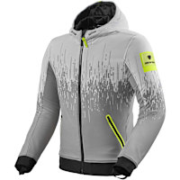 Rev'it Quantum 2 WB Textile Jacket - Light Grey / Neon Yellow