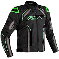 RST S1 CE Textile Jacket - Black / Grey / Neon Green