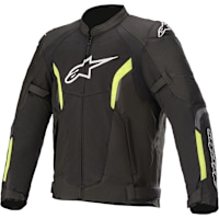 Alpinestars AST Air V2 Textile Jacket - Black / Yellow Fluo