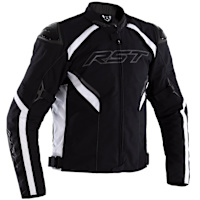 RST Sabre Airbag CE Textile Jacket - Black / White