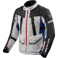 Rev'it Sand 4 H2O Textile Jacket - Silver / Blue