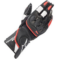 Alpinestars SP-2 V3 Leather Gloves - Black / White / Bright Red