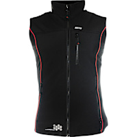 Keis B501WRP Ladies Premium Heated Bodywarmer - Black / Red
