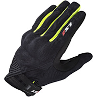LS2 Dart 2 Gloves - Black / Hi-Viz Yellow