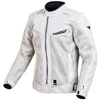 Macna Ladies Empire Textile Jacket - Light Grey