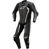 Alpinestars Missile V2 One Piece Leather Suit - Black / White
