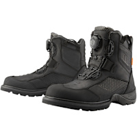 Icon Stormhawk Waterproof Leather Boots - Black