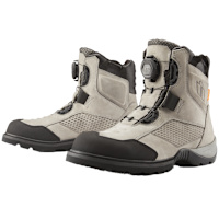 Icon Stormhawk Waterproof Leather Boots - Grey