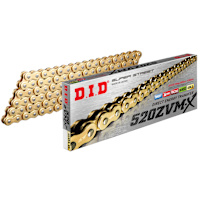 D.I.D Heavy Duty 'X' Ring Chain - 520 Pitch ZVMX - Gold