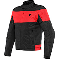 Dainese Elettrica Air Textile Jacket - Black / Black / Lava Red
