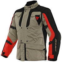 Dainese Alligator Textile Jacket - Walnut / Black / Lava Red