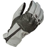 Klim Vanguard V2 Gore-Tex Short Leather Gloves - Monument Grey