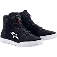 Alpinestars Chrome Riding Shoes - Black / Cool Grey / Red Fluo