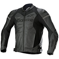 Alpinestars GP Force Leather Jacket - Black / Black