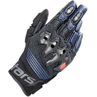 Alpinestars Halo Leather Gloves - Dark Blue / Black