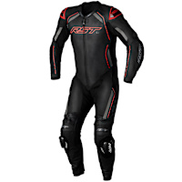 RST S1 CE One Piece Leather Suit - Black / Grey / Red
