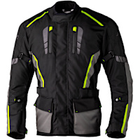 RST Axiom Plus Airbag CE Textile Jacket - Black / Grey / Flo Yellow