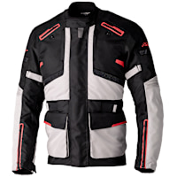 RST Endurance CE Textile Jacket - Black / Silver / Red 