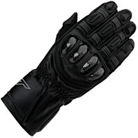 RST S1 CE Leather Gloves - Black / Black