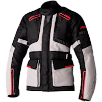 RST Ladies Endurance CE Textile Jacket - Black / Silver / Red 