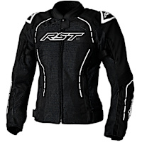 RST Ladies S1 Mesh CE Textile Jacket - Black / White 