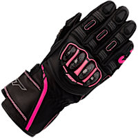 RST Ladies S1 CE Gloves - Black / Neon Pink 