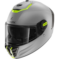 Shark Spartan RS - Blank Matt Silver / Yellow