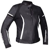 Richa Ladies Laura Leather Jacket - Black / White