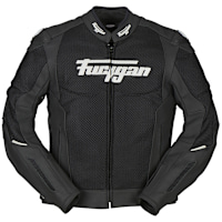 Furygan Speed Mesh Evo Leather Jacket - Black / White