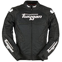 Furygan Atom Vented Evo Textile Jacket - Black / White