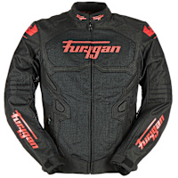 Furygan Atom Vented Evo Textile Jacket - Black / Red