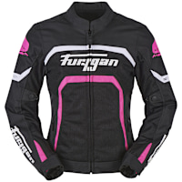 Furygan Ladies Mystic Evo Vented Textile Jacket - Black / White / Pink