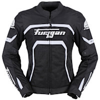 Furygan Ladies Mystic Evo Vented Textile Jacket - Black / White