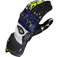 LS2 Feng Leather Gloves - Black / Blue
