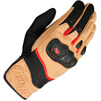 Furygan Dust Gloves - Sand / Black / Red