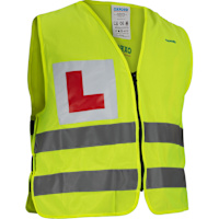 Oxford Bright Vest with L Plate - Fluo Yellow