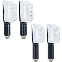 Oxford Rectangle Indicators - Black - Clear Lens