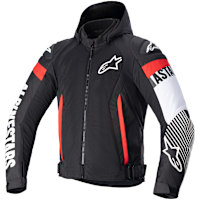 Alpinestars Zaca Air Textile Jacket - Black / White / Fluo Red