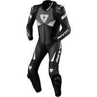 Rev'it Argon 2 One Piece Leather Suit - Black / White