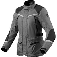 Rev'it Ladies Voltiac 3 H2O Textile Jacket - Grey / Black