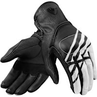 Rev'it Redhill Leather Gloves - Black / White