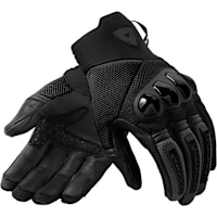 Rev'it Speedart Air Leather Gloves - Black / Black