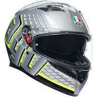 AGV K3 - Fortify Grey / Black / Fluo Yellow